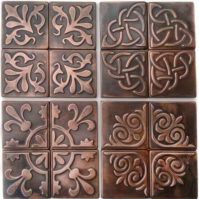 Rustic Metal Tile Pattern Kitchen Backsplash ideas from MyMetalCraft – Tagged