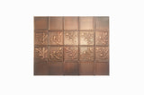 Set of 20 leaves deisgn tiles, Handmade tiles Perfect for Your Kitchen Backsplash COPPER/ BRASS/ STEEL.