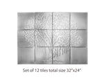 Set of 12 Metal Tiles Backsplash Banyan Tree Unique Kitchen Backsplash SIZE 32'' x 24'' inches
