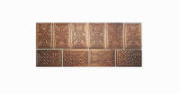 Celtic knot design tiles  Set of 10 metal tiles Perfect for celtic design wall tiles  COPPER/ BRASS/ STEEL.