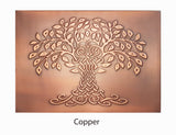 Celtic Tree of Life,  Beautiful Tree of Life  Tile, Metal Tree Decoration for Your Wall SIZE 16''x12''(40cmx30cm)