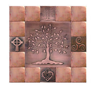 Tree of Life and Happiness Wall Tiles - Set of 17