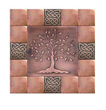 Tree of Life Kitchen Backsplash Tiles - Set of 17