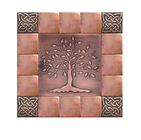 Tree of Life Kitchen Backsplash Tiles - Set of 17