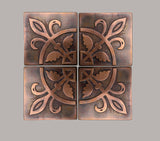 Gothic Design Decorative Tiles - Set of 4