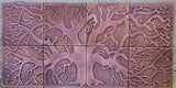 Tree of Life Backsplash for Kitchen - set of 8 tiles
