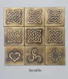 Celtic Design Metal Tiles - Set OF 9