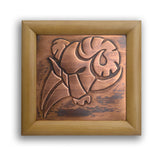 Aires Zodiac Sign Copper Wall Picture