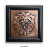 Leo Lion Zodiac Sign Copper Wall Art