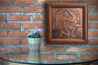 Libra Zodiac Copper Wall Plaque