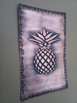 Pineapple Wall Art Tile in Brown Patina