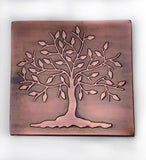 Tree of Happiness and Life Metal Decorative Tile